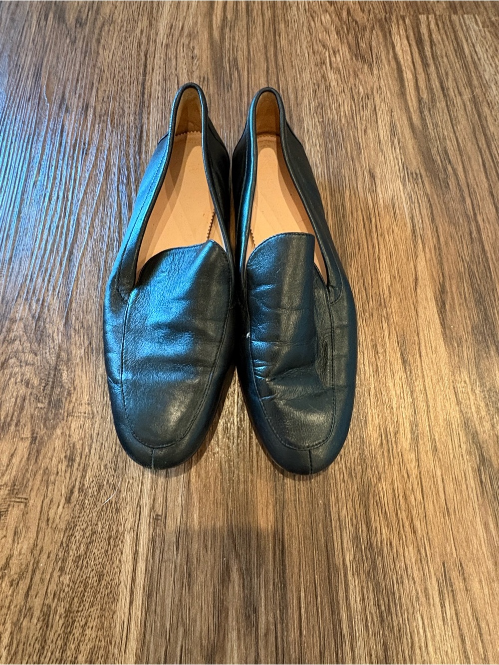J. Crew Black Leather Loafers